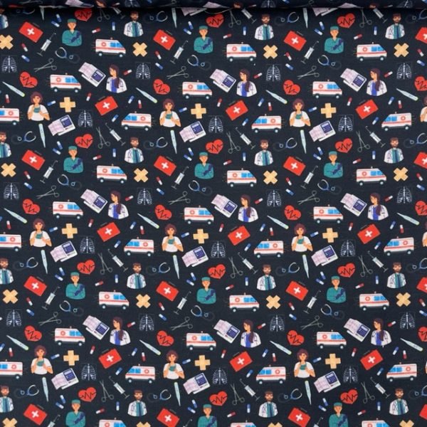 Popeline Nurse - Preto