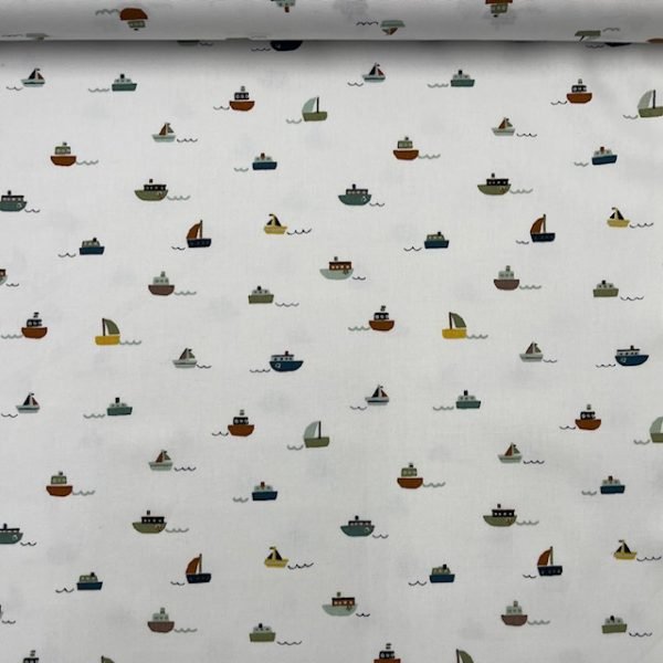 Popeline Boat - Branco