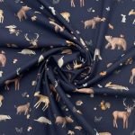 Popeline Forest Animals - Azul Marinho - Image 2