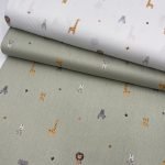 Popeline Forest Animals - Verde - Image 4