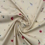Popeline Stripes Flowers - Amarelo - Image 2