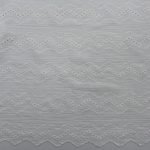 Bordado de Barra Gauze Dupla - Branco