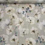 Canvas Digital Flowers - Branco