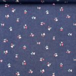 Ganga Camiseiro Heart Flowers - Azul