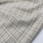Linho Viscose Checks - Natural - Image 3