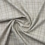 Linho Viscose Checks - Natural - Image 2