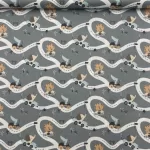 Popeline Animals Race - Verde