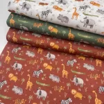 Popeline Jungle - Brique - Image 4