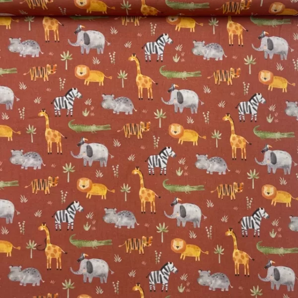 Popeline Jungle - Brique