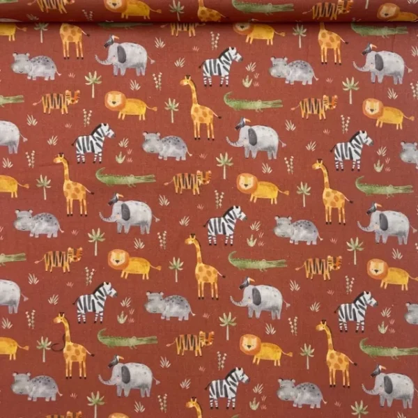 Popeline Jungle - Brique