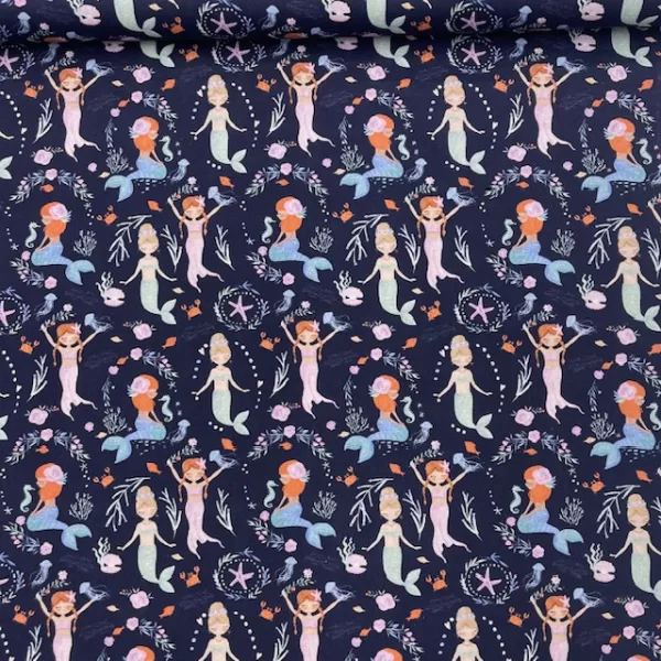 Popeline Sereia - Azul Marinho