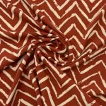 Viscose Zig Zag - Brique - Image 2