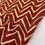 Viscose Zig Zag - Brique - Image 3