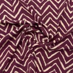 Viscose Zig Zag - Mauve - Image 2
