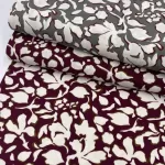 Viscose c/ Elastano Flower - Bordeaux - Image 4