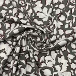 Viscose c/ Elastano Flower - Taupe - Image 2