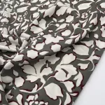 Viscose c/ Elastano Flower - Taupe - Image 3