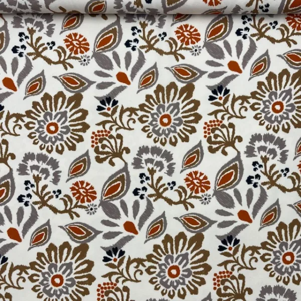 Crepe Twill Embroi Flower