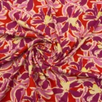 Crepe Twill Flower Pink - Image 2