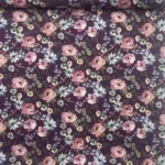 Popeline Flowers - Roxo