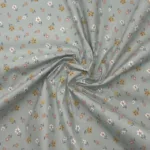 Popeline Resinada Flowers - Verde - Image 2