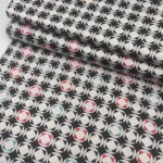 Seda Crepe Geometric - Black White - Image 4