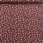 Viscose Dots - Bordeaux
