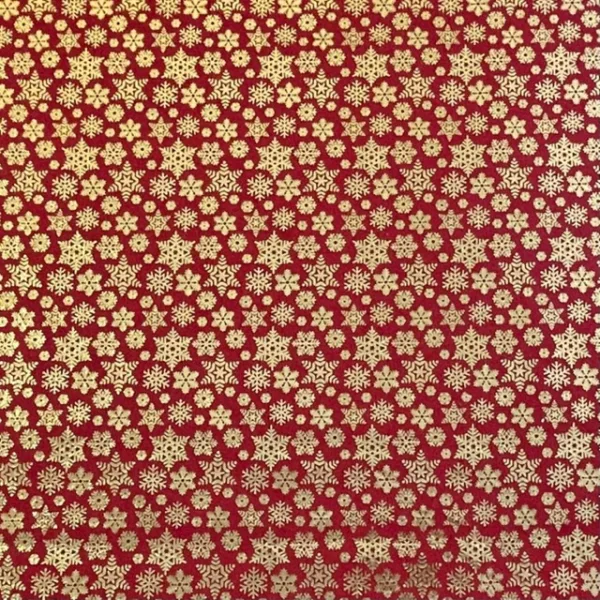 Feltro Foil - Vermelho/Gold