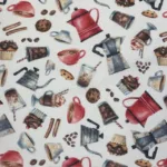 Loneta Estampada 2,80 mts Largura - Coffe Break