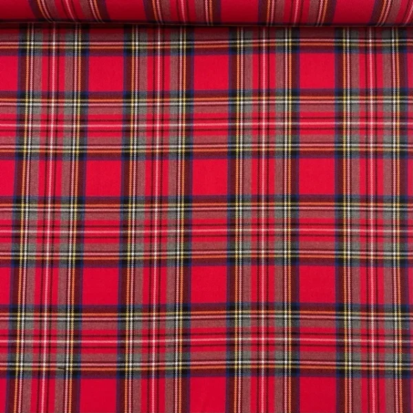 Tartan c/ Elastano - Xadrez Escocês
