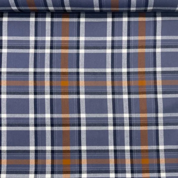 Flanela Tartan Viscose - Xadrez Escocês - Azul