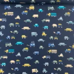 Popeline Cars - Azul