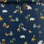 Popeline Jungle - Azul