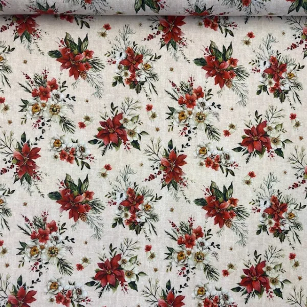 Popeline Natal -  Flowers
