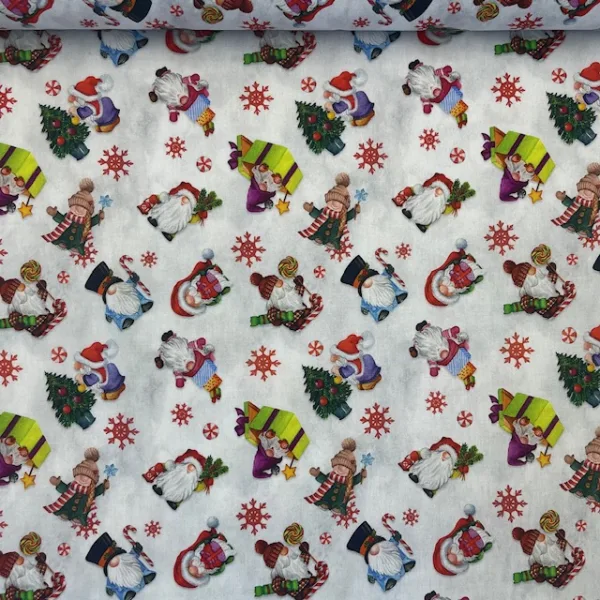 Popeline Natal - Happy Gnomo