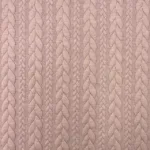 Jersey Jacquard Entrançado Acolchoado - Rosa Velho