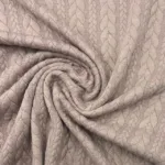 Jersey Jacquard Entrançado Acolchoado - Rosa Velho - Image 2