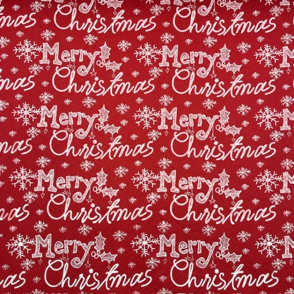 Feltro Estampado - Merry Christmas