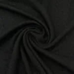 Jersey Jacquard Entrançado Acolchoado - Preto - Image 2