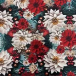 Atoalhado de Natal Efeito 3D