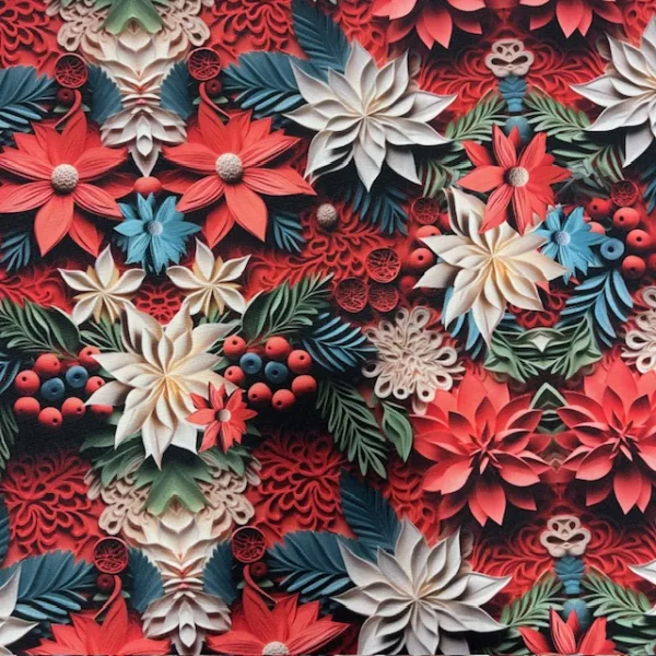 Atoalhado de Natal Efeito 3D