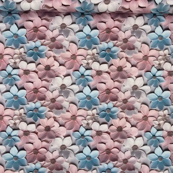 Seda Sablé Estampada 3D