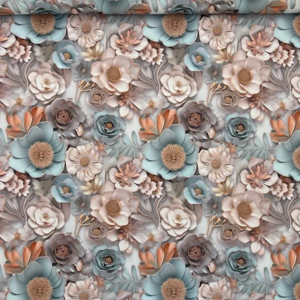 Seda Sablé Estampada 3D