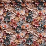 Seda Sablé Estampada 3D