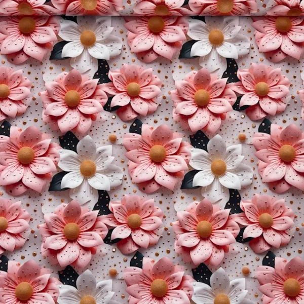 Seda Sablé Estampada 3D