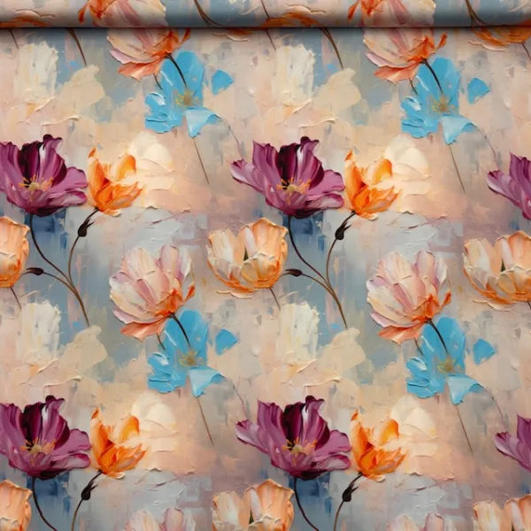 Seda c/ Lycra Estampada 3D Italiana