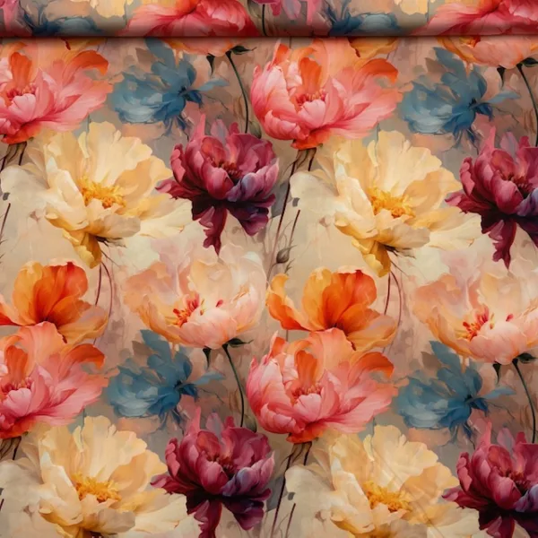 Seda c/ Lycra Estampada 3D Italiana