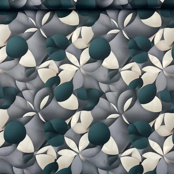 Seda c/ Lycra Estampada 3D Italiana