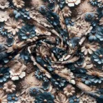 Seda c/ Lycra Estampada 3D Italiana - Image 2