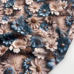 Seda c/ Lycra Estampada 3D Italiana - Image 3